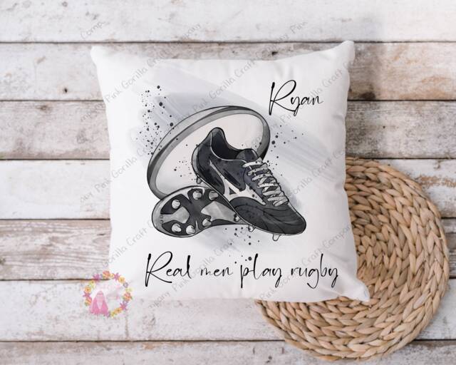 Rugby Cushion, Pillow, Gift, Player, Gift For Him, Lover, Rugby, Fan, Birthday Rugby - image 1