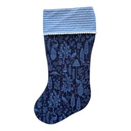 Rifle Paper Co Menagerie Silhouette - Navy Camont Fabric Christmas Stocking - thumbnail 2