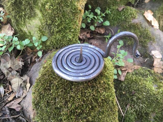 Handmade Candlabra, Candlestick, Blacksmith Forge, History, Medieval, Iron, Steel - image 1