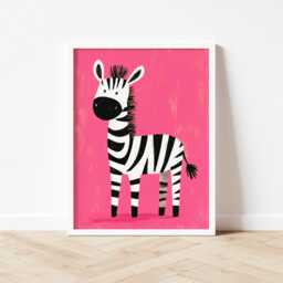 Safari Animal Wall Art Set Of 4 Prints, Lion Elephant Zebra Giraffe Nursery Decor, Jungle Baby Room Art, Neutral Kids - thumbnail 2