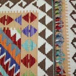 Classic Rug, Handmade Artisan Afghan Turkish Scandinavian Navajo Bohemian Wool Flatweave Multicolour Kilim Rug 149x96 cm - thumbnail 3