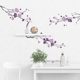 Cherry Blossom Tree Branches Wall Decal Sacura Decal Wall Stickers For Bedrooms Decals Home Decor Nursery Decor - Sd 094 - thumbnail 2