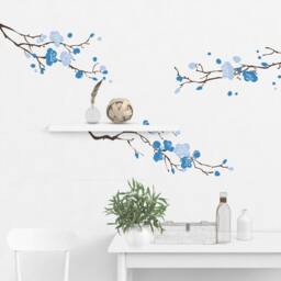 Cherry Blossom Tree Branches Wall Decal Sacura Decal Wall Stickers For Bedrooms Decals Home Decor Nursery Decor - Sd 094 - thumbnail 3