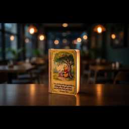 Winnie The Pooh Book Lamp, Christopher Robin Quote Night Light, Motivational You Are Braver Than Believe Light - thumbnail 3