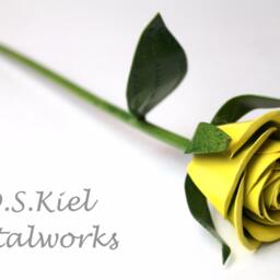 Metal Sweetheart Yellow Rose, 11Th Anniversary, 6Th 4Th Anniversary Gift, Forever Flower - thumbnail 2