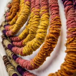 "Large Handmade Wall Hanging - Textile Art Soft Texture Fiber Art, ""Esperanza" - thumbnail 3
