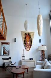 "Large Handmade Wall Hanging - Textile Art Soft Texture Fiber Art, ""Esperanza" - thumbnail 1