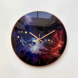 "Scorpio Constellation Glass Wall Clock Luminous Zodiac Art in 10""-24" - thumbnail 1