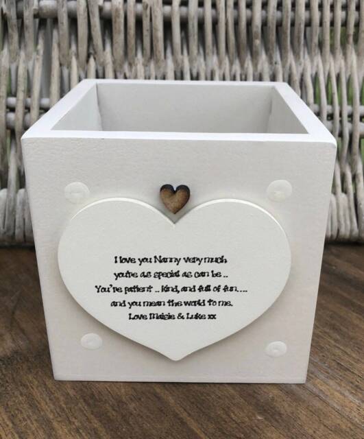 Nana Personalised Flower/Plant Pot Gift Nana Granny Nan Nannie Grandma Gran Nanna Or Any Name. Shabby Chic Style Birthday Christmas Etc - image 1