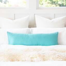 Powder Blue Long Maternity Pregnancy Rectangular Body Pillow Cover