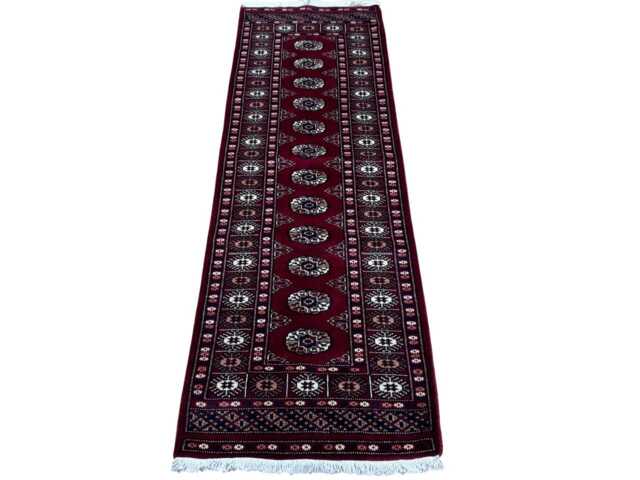 2x6 Maroon Color Bokhara Rug - Runner Hallway Luxury Bukhara Fine Quality Woolen Afghan - image 1