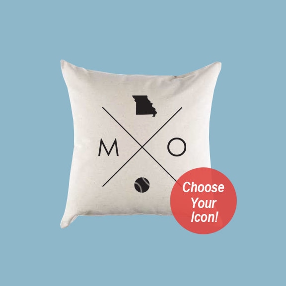 Missouri Mo Home State Canvas Pillow Or Cover - image 1