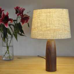 Cone Modern Wood Table Lamp - Bedside Night Light - thumbnail 2
