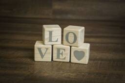 Wooden Cubes, Blocks, Letters & Numbers, Toys, Learning Montessori Kids Room Decorations & Wood Art - thumbnail 1