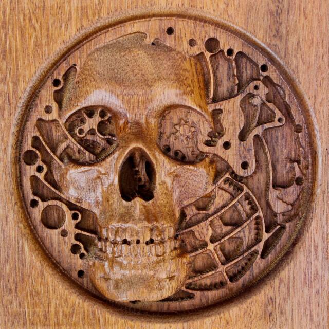Skull & Watch Mechanism Sculpture For Desktop - image 1