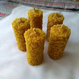 Candles With Roses, Beeswax Candles, For Gifts, Gift Candles, Candles Mom, Candles Her, Wedding Candles, Favor - thumbnail 3