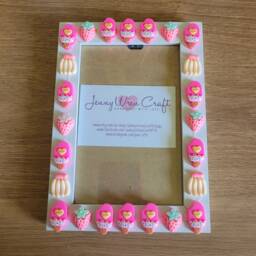 Pink Ice Lollies & Fruit Resin Decal Photo Frame 4 X 6 Inches - thumbnail 2