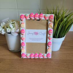 Pink Ice Lollies & Fruit Resin Decal Photo Frame 4 X 6 Inches - thumbnail 1