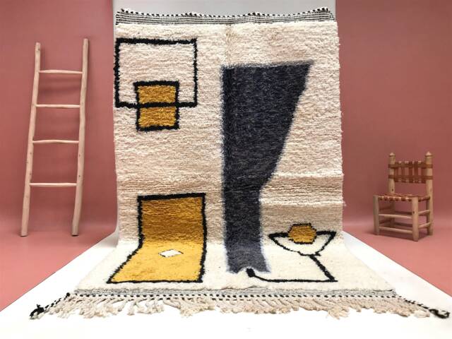 Custom Beni Ourain Rug Handwoven Moroccan Wool Carpet - image 1