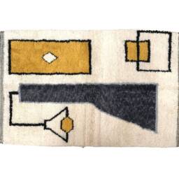 Custom Beni Ourain Rug Handwoven Moroccan Wool Carpet - thumbnail 2