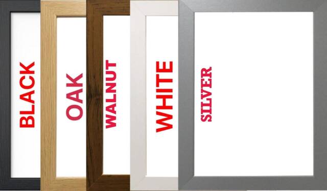 A1 Picture Frame - Mdf Poster Frame, Black, Oak, Walnut, Grey - image 1