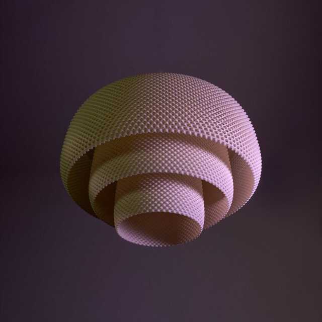 Luciana Pendant Lamp, Modern Ripple Mesh Contemporary 3D Printed Lighting - image 1