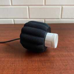 Luciana Pendant Lamp, Modern Ripple Mesh Contemporary 3D Printed Lighting - thumbnail 4