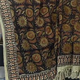 Bohemian Mud Cloth Throw Blanket With Tassels Hand Loomed Block Print Cotton Sofa For Living Room 120x180 cms - thumbnail 2