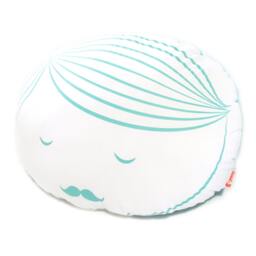 Limited Edition Guy Face Plush Pillow in Mint Green Print - thumbnail 2