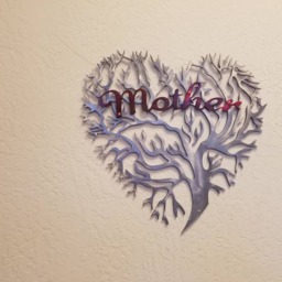 Metal Art Tree Heart, Mothers Day, Wall Hanging, Home Decor - thumbnail 2