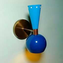 Mid Century Modern Brass Wall Sconce - Handmade Vintage Style Light Fixture - thumbnail 3