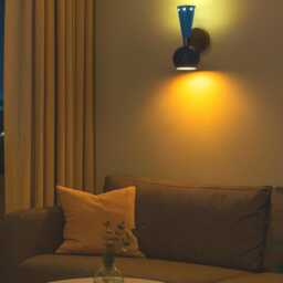 Mid Century Modern Brass Wall Sconce - Handmade Vintage Style Light Fixture - thumbnail 2