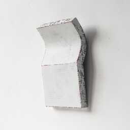 Minimalist Abstract Wall Sculpture, Curved White Relief, Original Contemporary Art - thumbnail 1