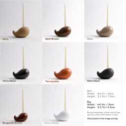 Handmade Modern Ceramic Candlestick Minimalist Home Decor - thumbnail 3