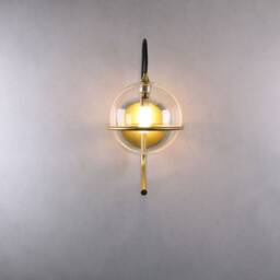 Wall Pendent Light - Brass Gold Lamp Vanity Fixture, Sconce - thumbnail 3