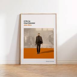 John Wick Print - Movie Poster, Retro, Mid Century Modern, Vintage Art Print, Minimalist - thumbnail 2