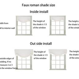 85 Colors, Faux - Fake Relaxed Roman Shade Valance With Trim, Window Treatment, Custom Faux Shade, Cafe Curtains, Covering - thumbnail 2