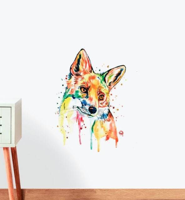 Fox - Whimsy Wall Sticker Decal - Illustration Stickers, Animals Decals, Home Decor, Art, Illustrations