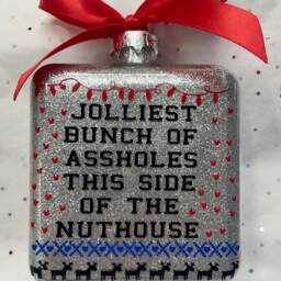 Glass Ornament, Ugly Sweater, Christmas, Nurse, Teacher, Fireman, Family, Funny Ornament, Christmas Gifts - thumbnail 4