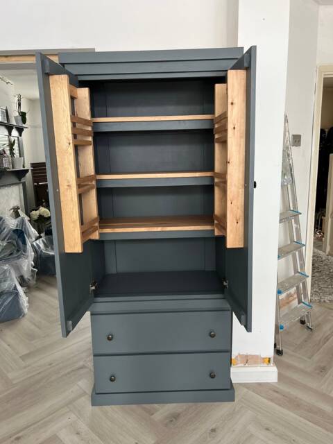 Handcrafted Pantry Larder Custom Farrow & Ball Finish - image 1