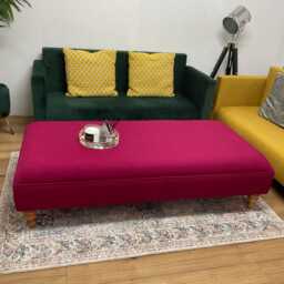 Handmade Upholstered Coffee Table Cotswold Traditional Style, Extra Large - thumbnail 2