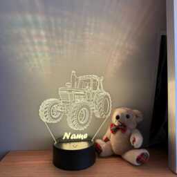 Personalised Tractor Night Light, Children's Light, Game Room, Boys Night Led Boy Girls Birthday Active - thumbnail 4