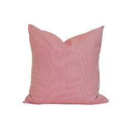 Red Pillow Covers, Ticking Covers For 20x20 Pillow, 18x18 16x16 Pillows, All Sizes - thumbnail 1