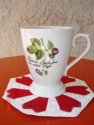 Dresden Flower Coasters Set Of 4 Autumn Candle Holders - thumbnail 4