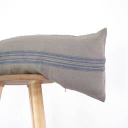 Grain Sack Long Linen Lumbar Pillow Cover, Oversized French Farmhouse Style For Home Decor - thumbnail 3