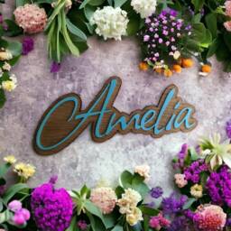 Personalised Acrylic Name Wooden Wall Sign Kids Room Decor - thumbnail 3