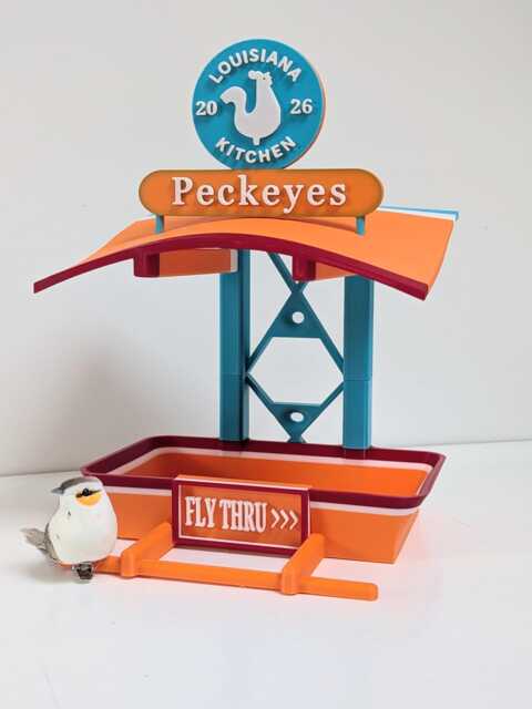 Peckeyes Bird Feeder - Quirky Garden Decor Funny Seed Unique Outdoor Gift - image 1