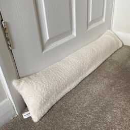 Boucle Weighted Draft Excluder - Heavy Washable Draught Stopper Door Sausage - thumbnail 2