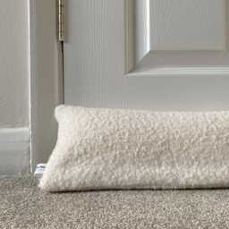 Boucle Weighted Draft Excluder - Heavy Washable Draught Stopper Door Sausage - thumbnail 1