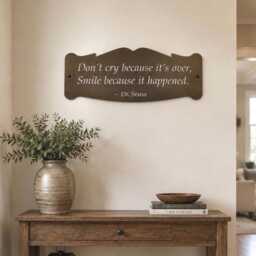 Inspirational Wall Art Metal Sign Quote Plaque Farewell Gift Idea Graduation Goodbye Present Moving Away Memento Office Hanging Mottos - thumbnail 3